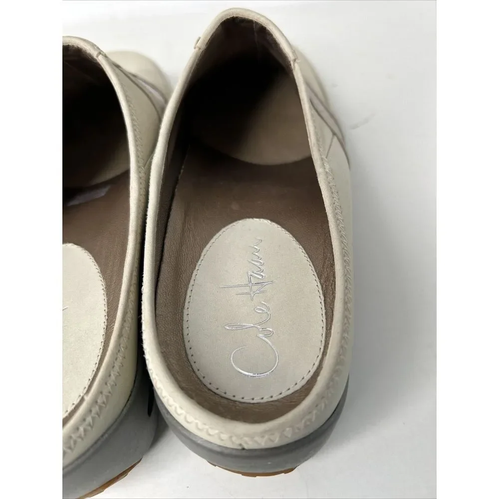 Cole Haan Taupe Rose Gold Trim  Gray Wedge Heel Shoes New‎ Sz 9.5
